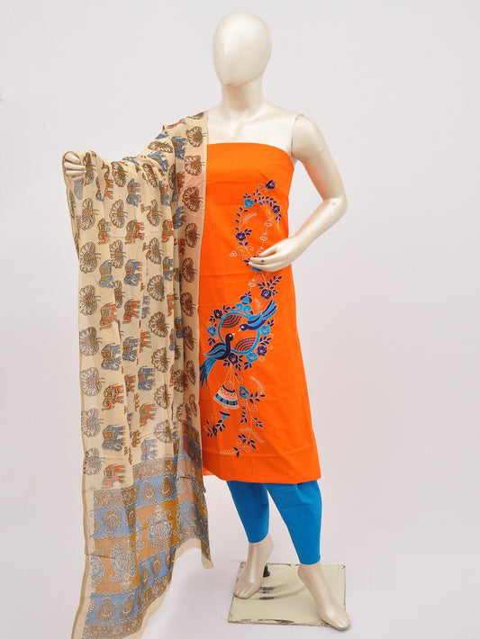 Kalamkari Doll Drop Designer Dress Material [D10330001]