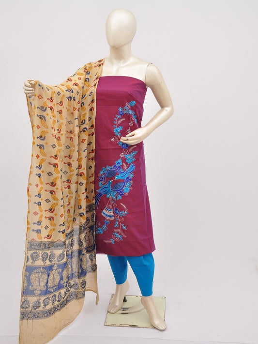 Kalamkari Doll Drop Designer Dress Material [D10330002]