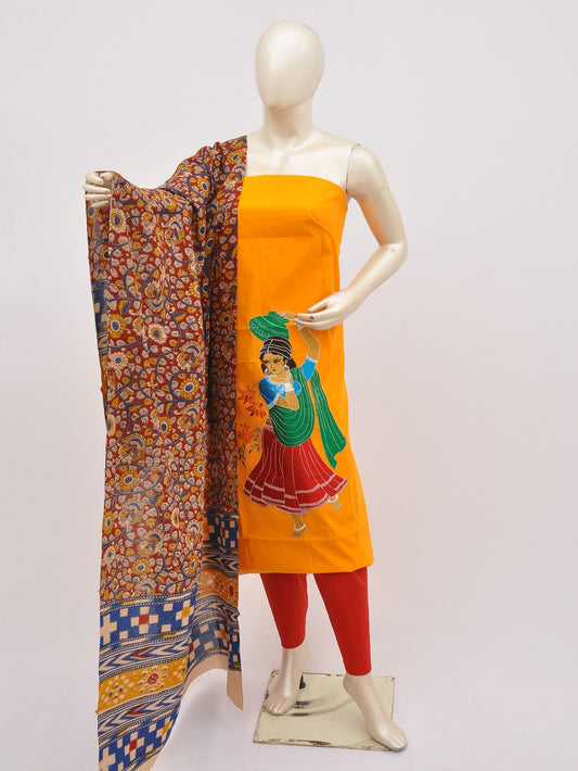 Kalamkari Doll Drop Designer Dress Material [D10330007]