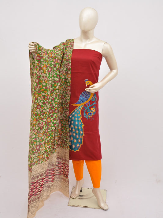 Kalamkari Doll Drop Designer Dress Material [D10330018]