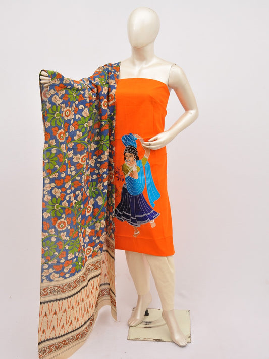 Kalamkari Doll Drop Designer Dress Material [D10330024]