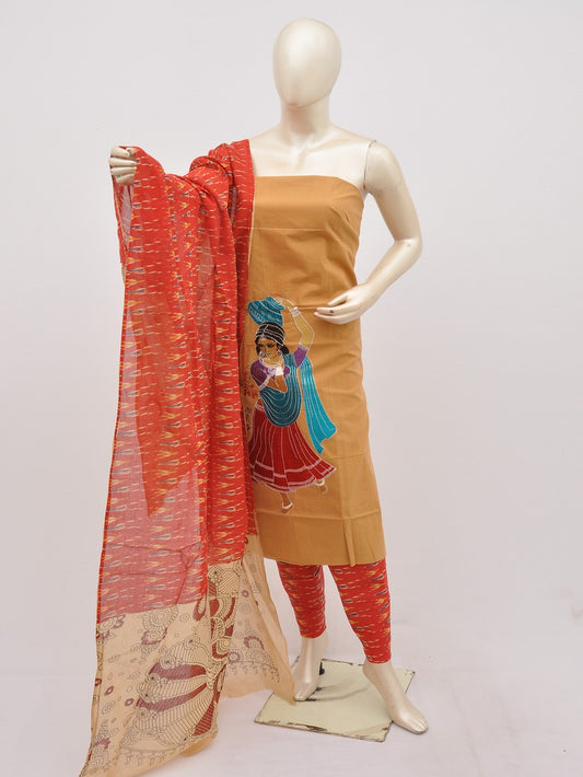 Kalamkari Doll Drop Designer Dress Material [D10330061]