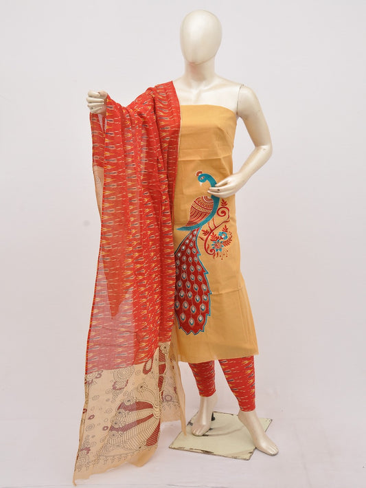Kalamkari Doll Drop Designer Dress Material [D10330062]