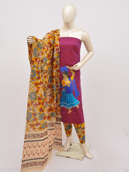 Kalamkari Doll Drop Designer Dress Material [D10330063]