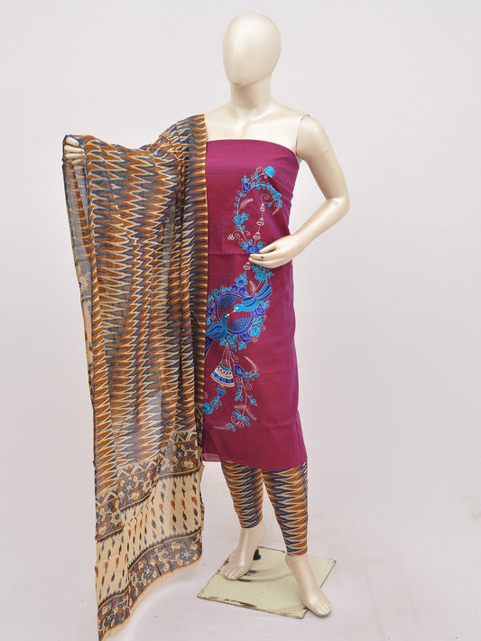 Kalamkari Doll Drop Designer Dress Material [D10330068]