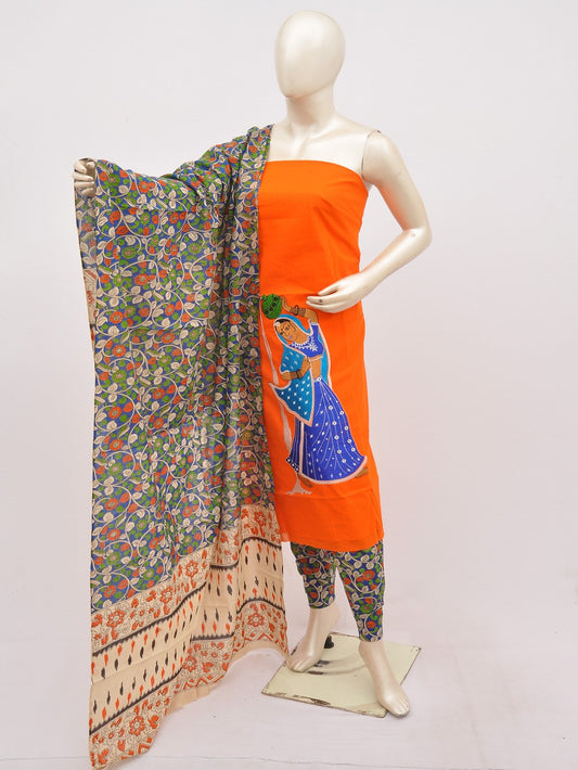 Kalamkari Doll Drop Designer Dress Material [D10330069]