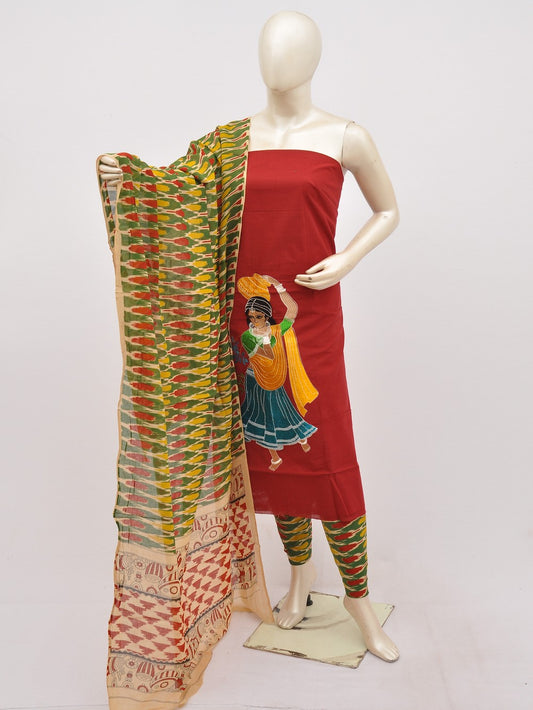 Kalamkari Doll Drop Designer Dress Material [D10330071]