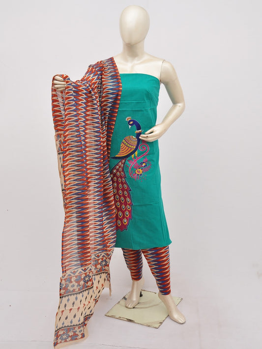 Kalamkari Doll Drop Designer Dress Material [D10330073]