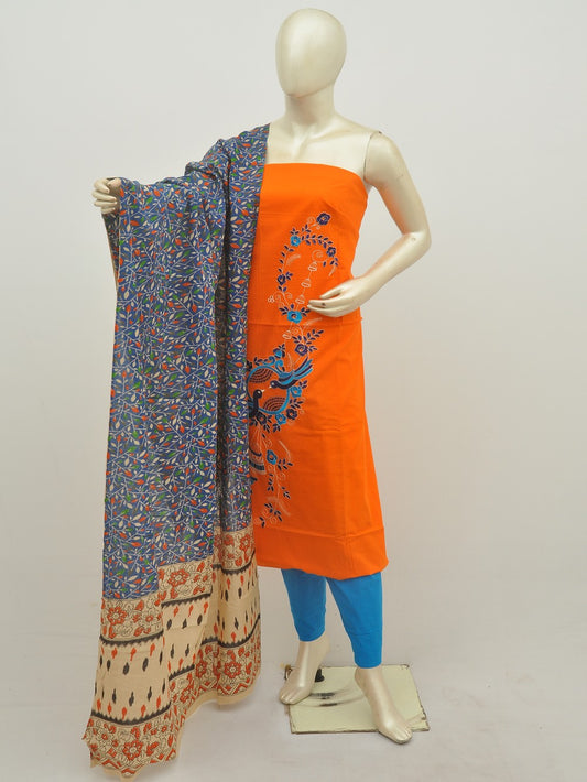 Kalamkari Doll Drop Designer Dress Material [D20124002]