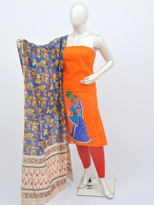 Kalamkari Doll Drop Designer Dress Material [D21206054]
