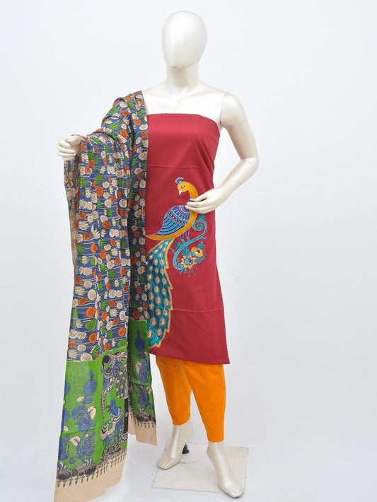 Kalamkari Doll Drop Designer Dress Material [D30331085]
