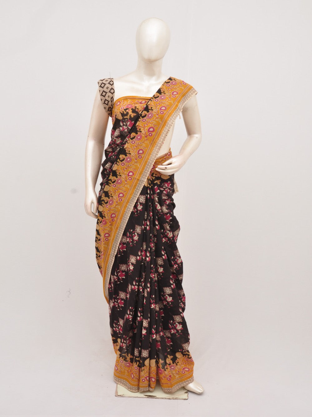 Kalamkari  Cotton Saree [D00314021]