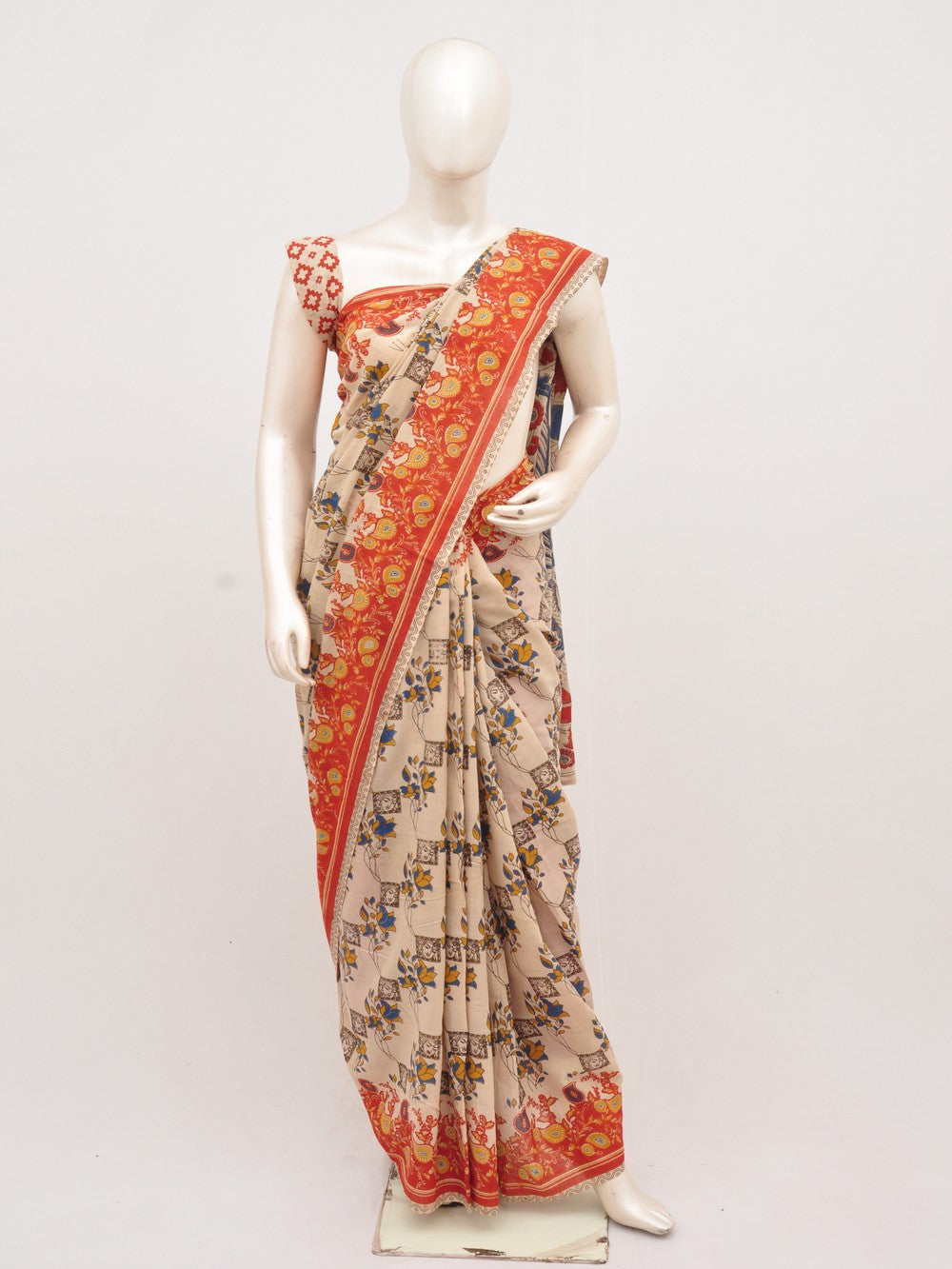 Kalamkari  Cotton Saree [D00314032]