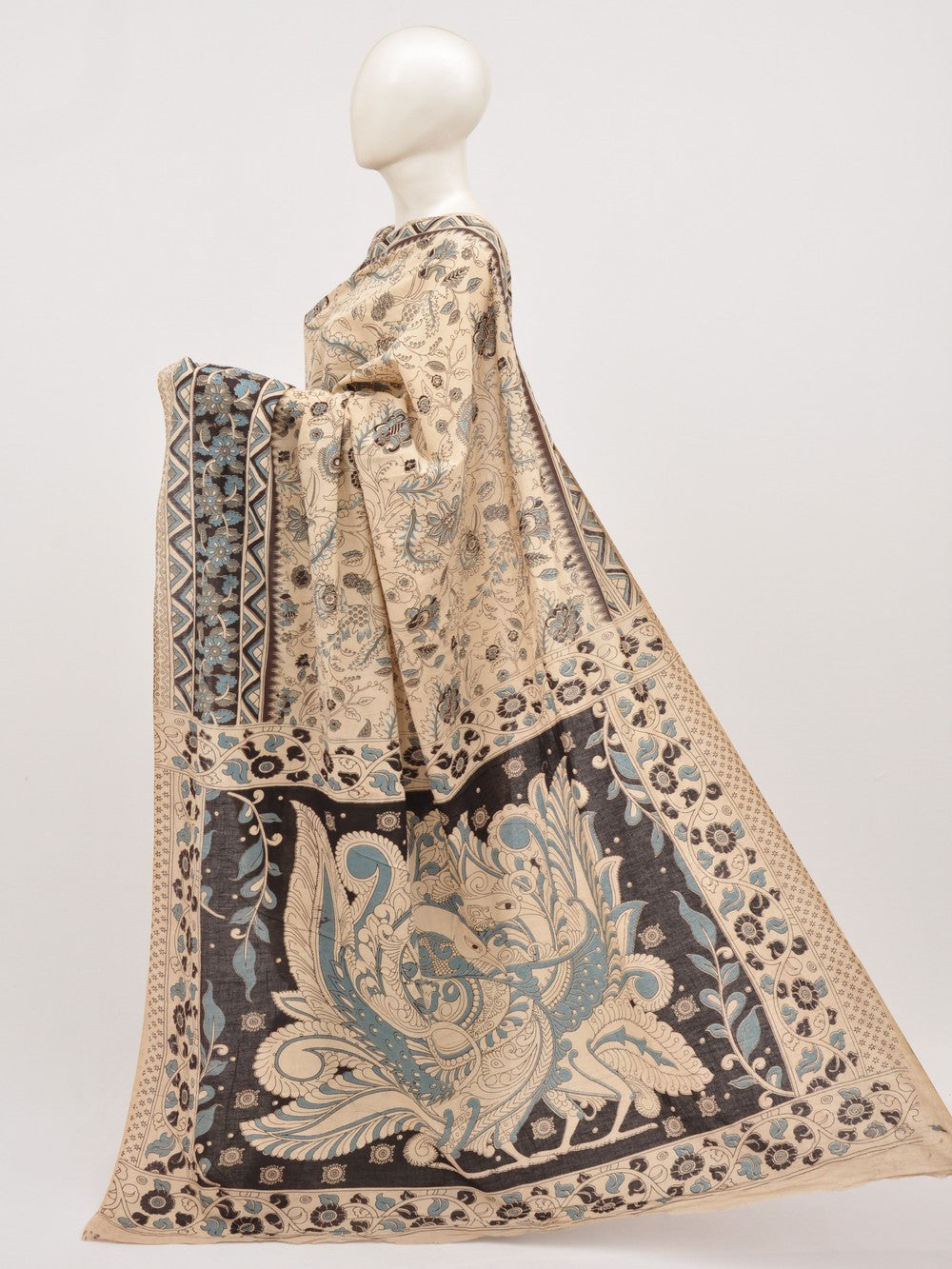 Kalamkari Cotton Saree [D00615030]