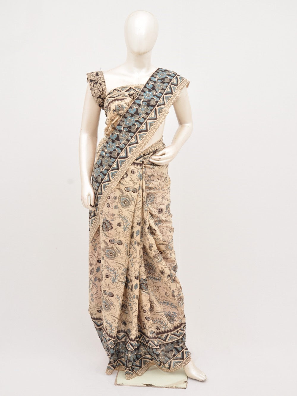 Kalamkari Cotton Saree [D00615030]