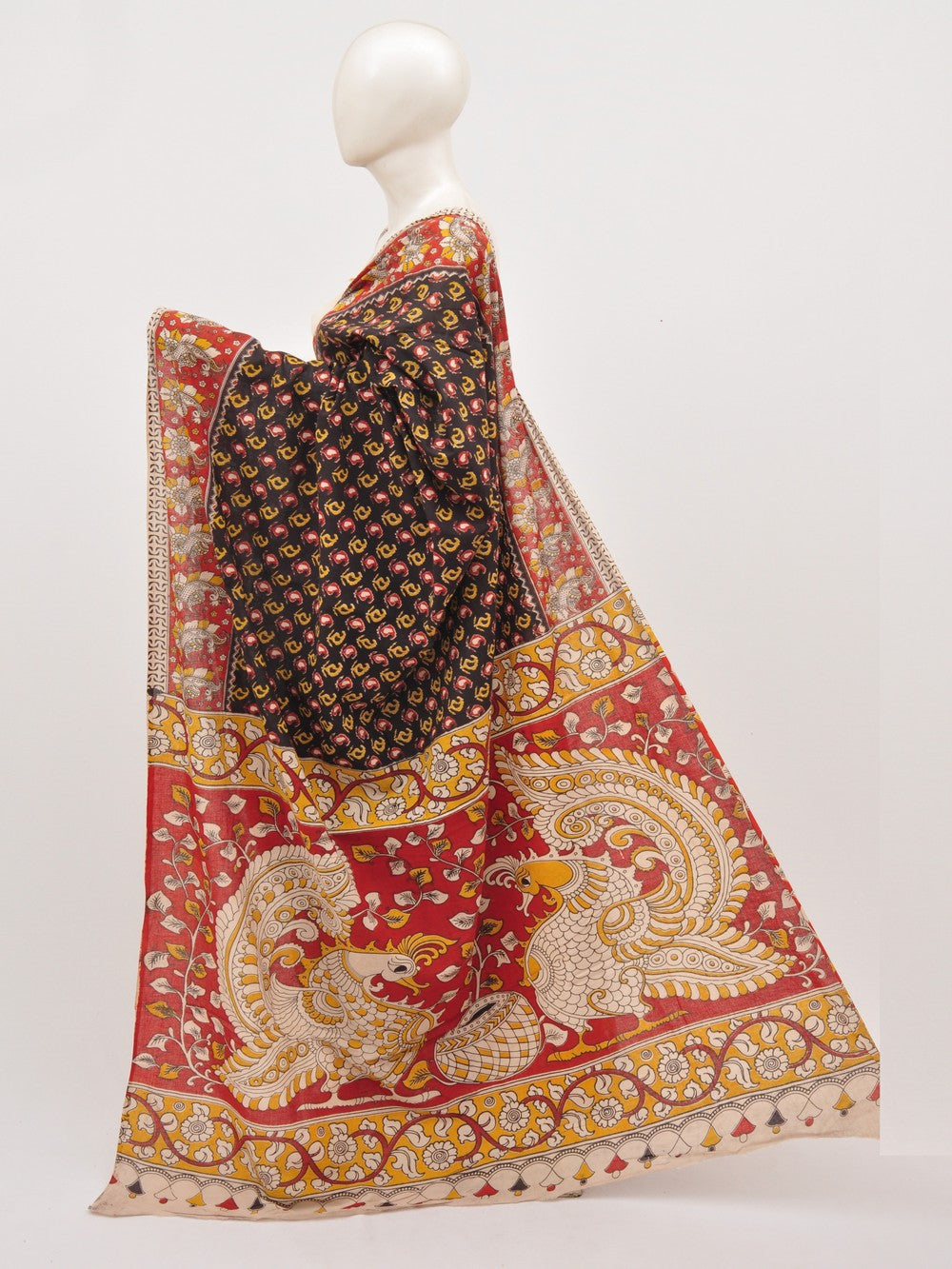 Kalamkari Cotton Saree [D00619017]