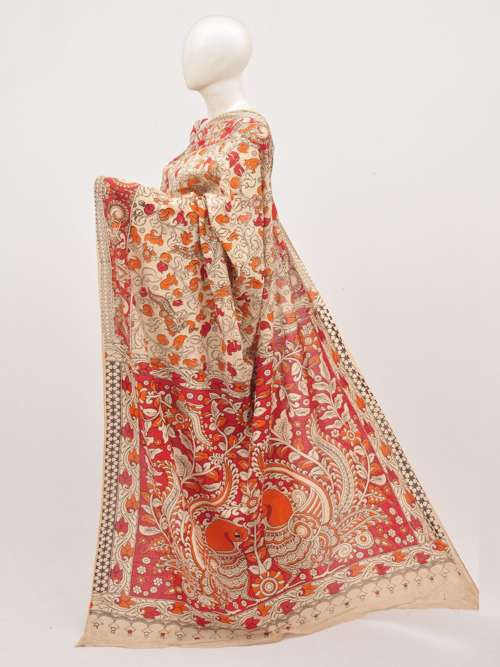 Kalamkari Cotton Saree [D00619022]