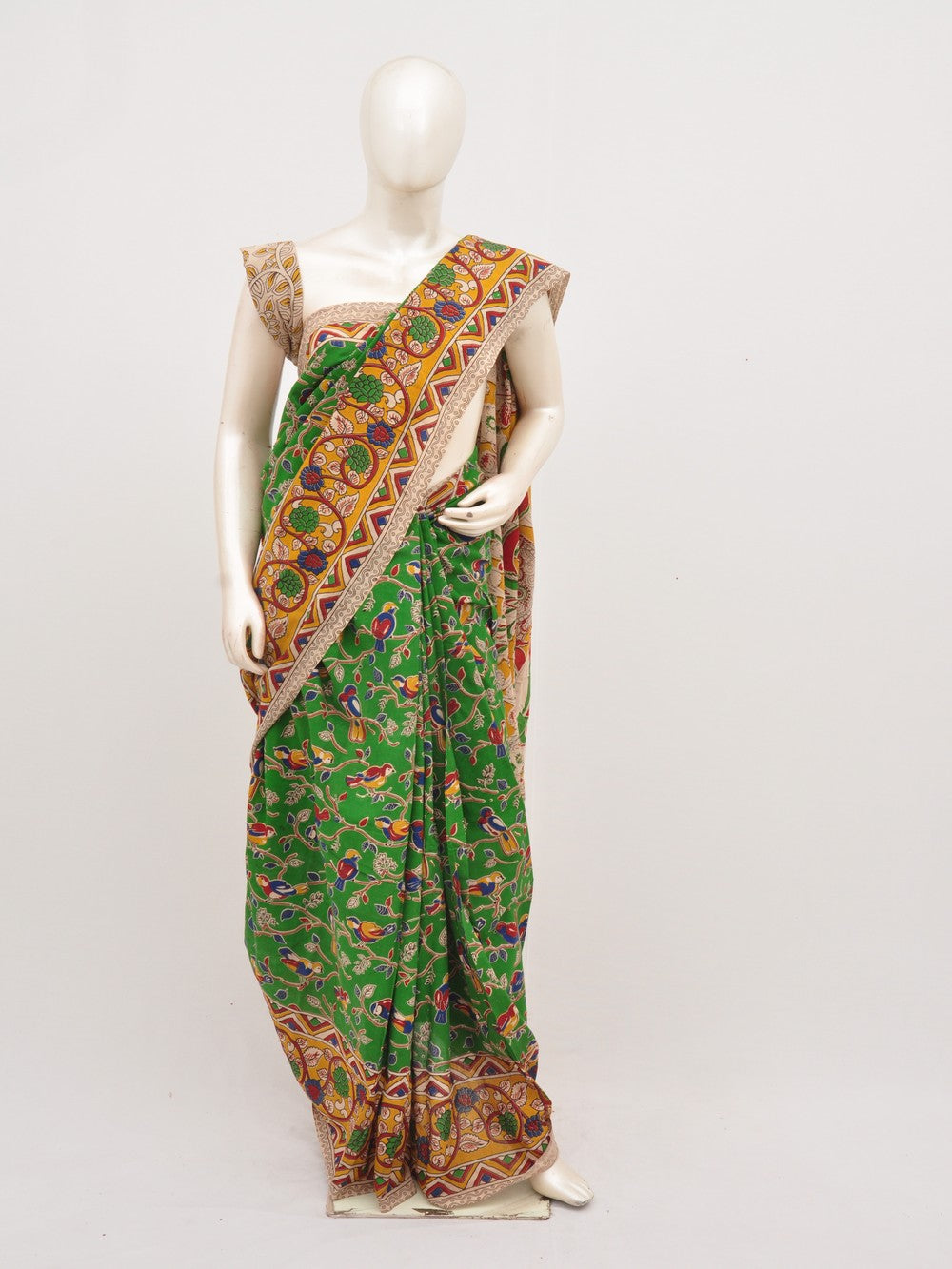 Kalamkari Cotton Saree [D00619025]