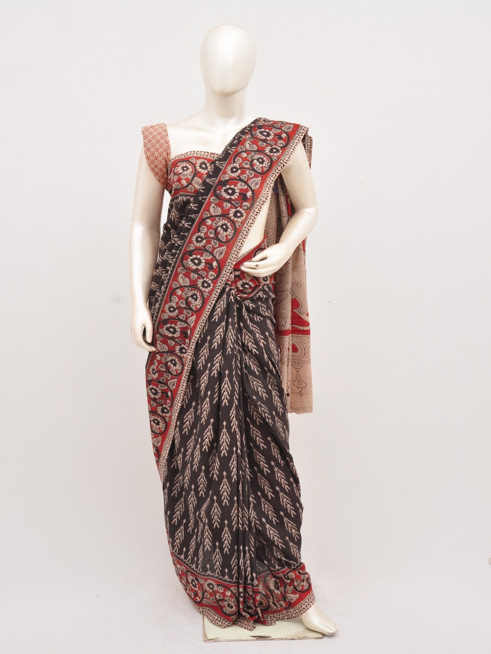 Kalamkari Cotton Saree [D00619029]