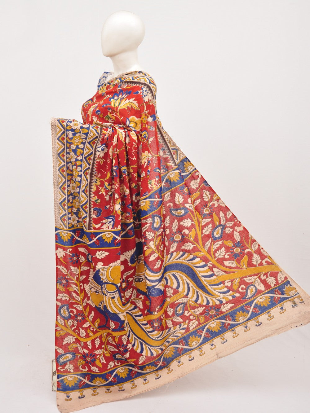 Kalamkari Cotton Saree [D00619035]