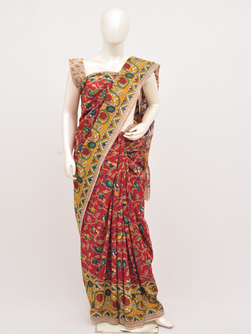 Kalamkari Cotton Saree [D00619037]