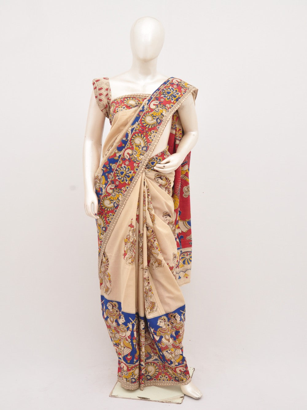 Kalamkari Cotton Saree [D00619042]