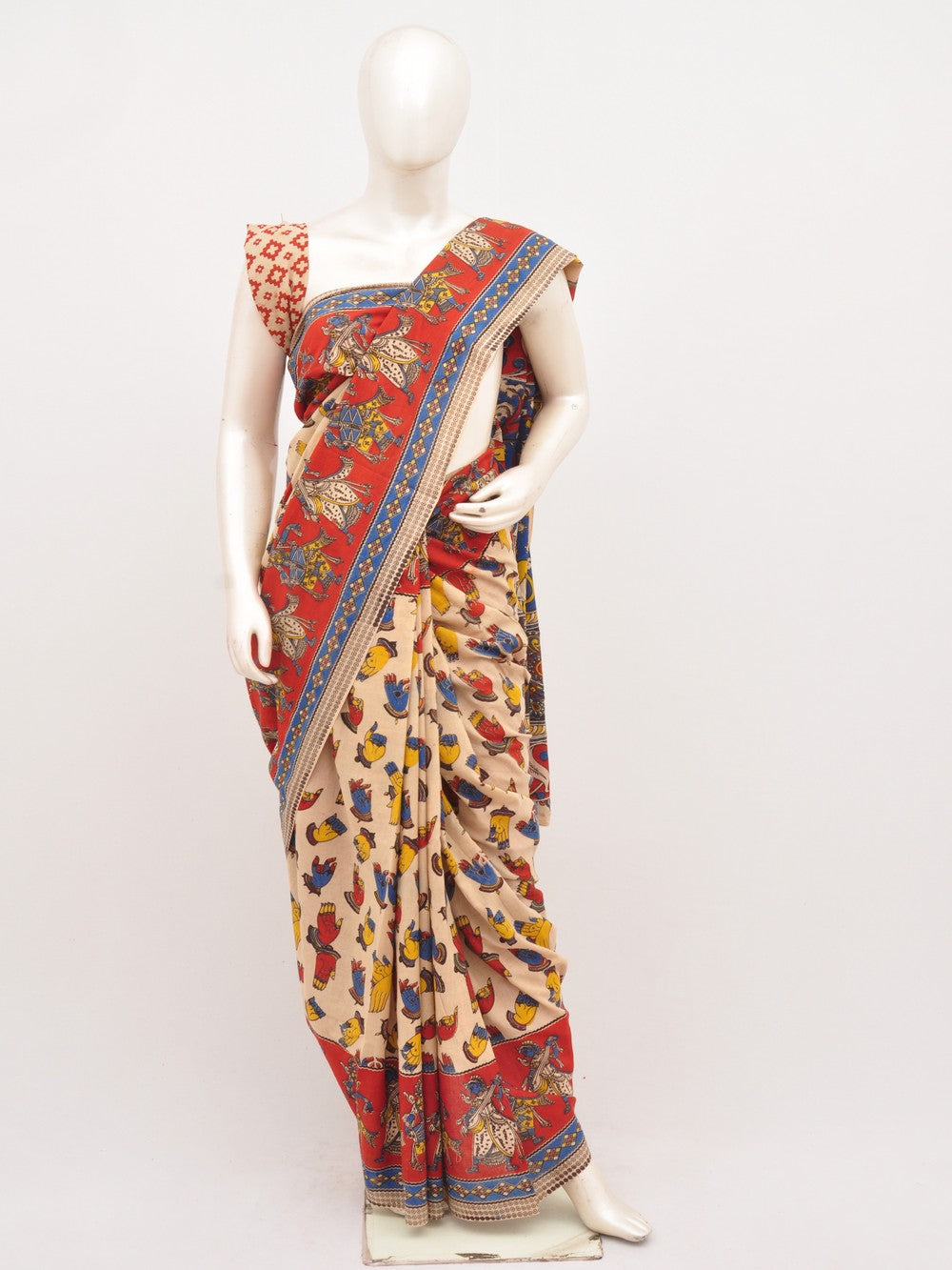 Kalamkari Cotton Saree [D00619053]
