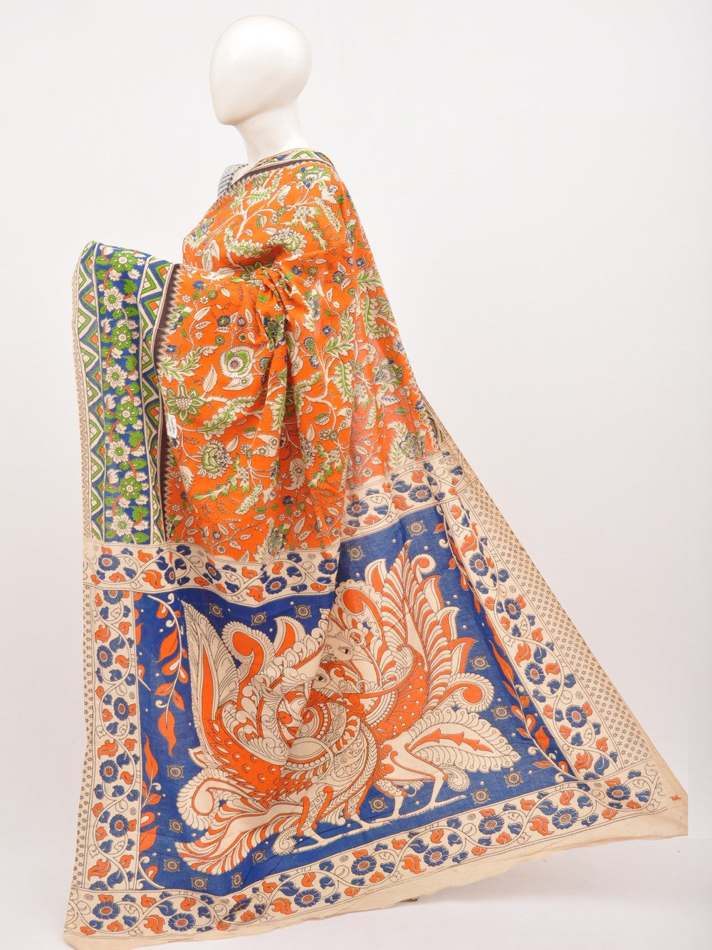 Kalamkari Cotton Saree [D00619058]