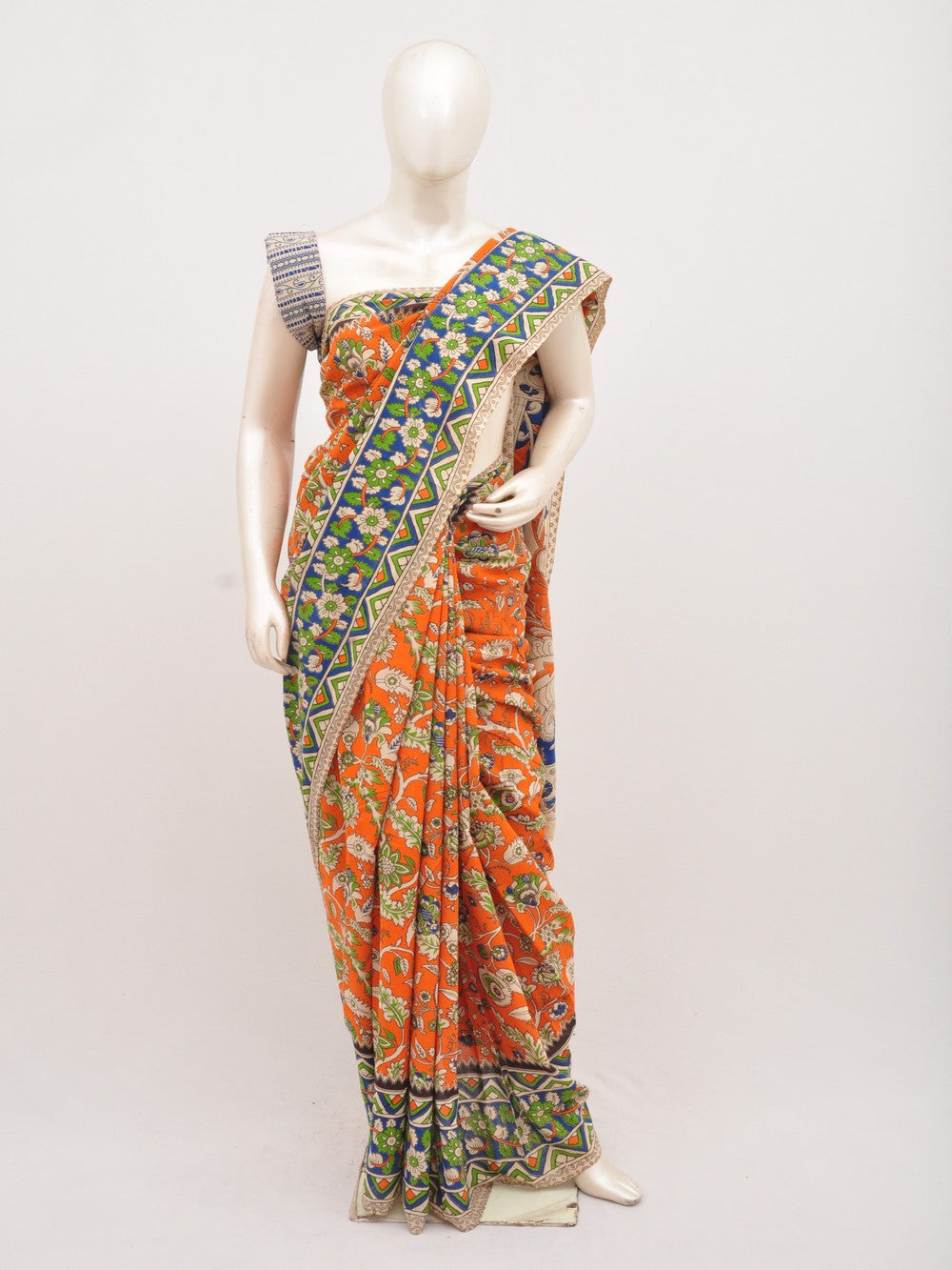 Kalamkari Cotton Saree [D00619058]