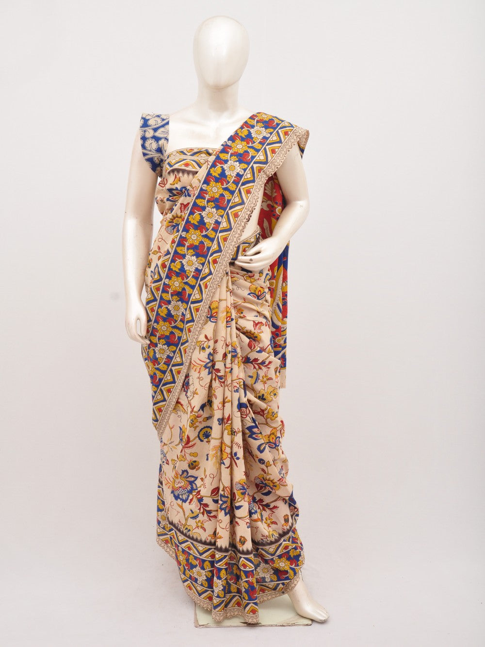 Kalamkari Cotton Saree [D00619059]