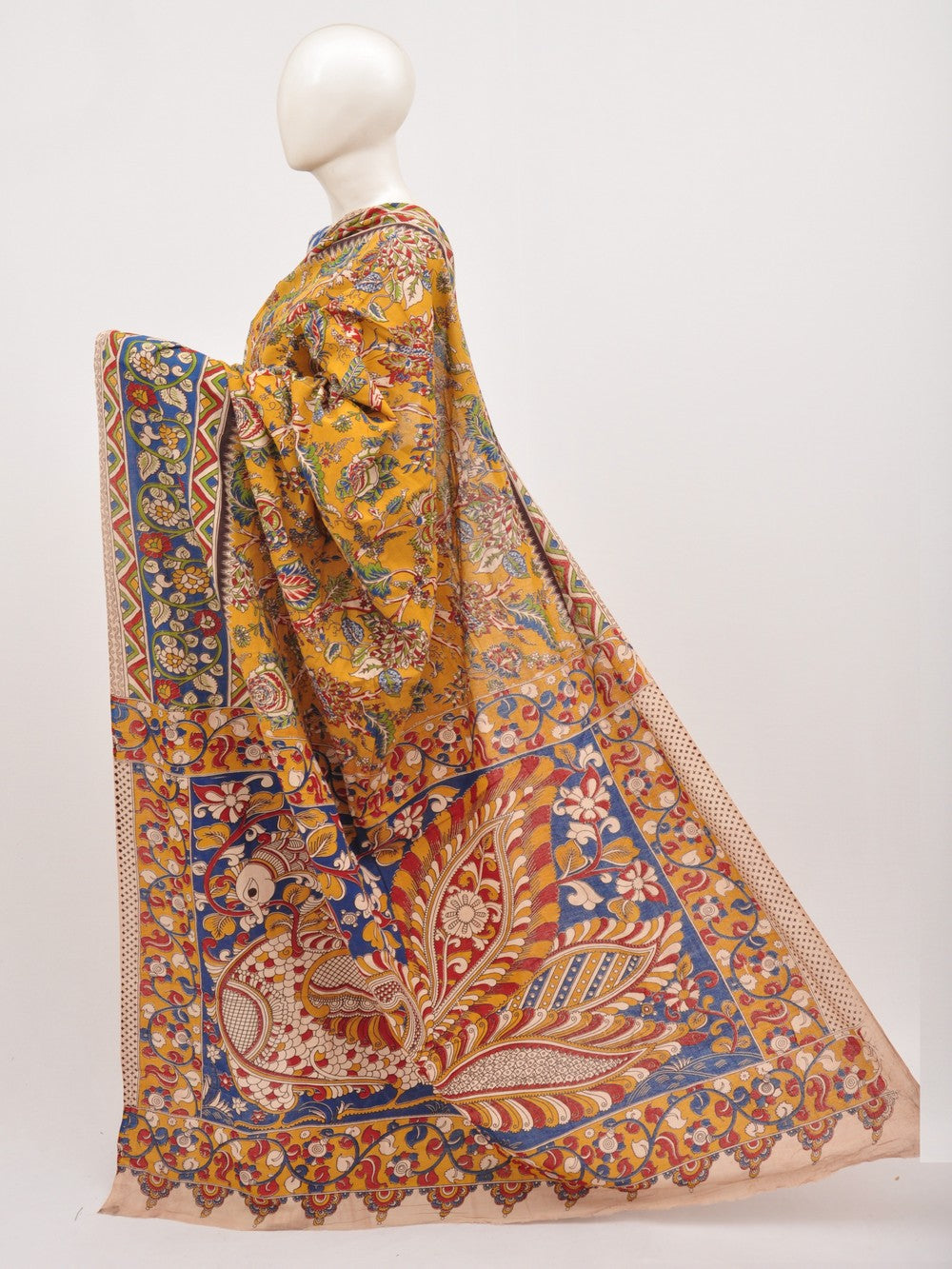 Kalamkari Cotton Saree [D00619061]