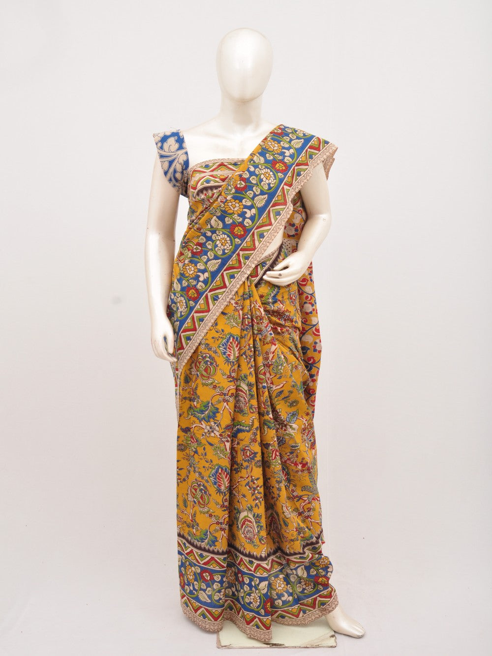 Kalamkari Cotton Saree [D00619061]