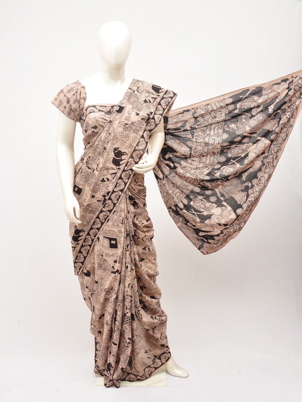 Kalamkari  Cotton Saree  [D60527095]