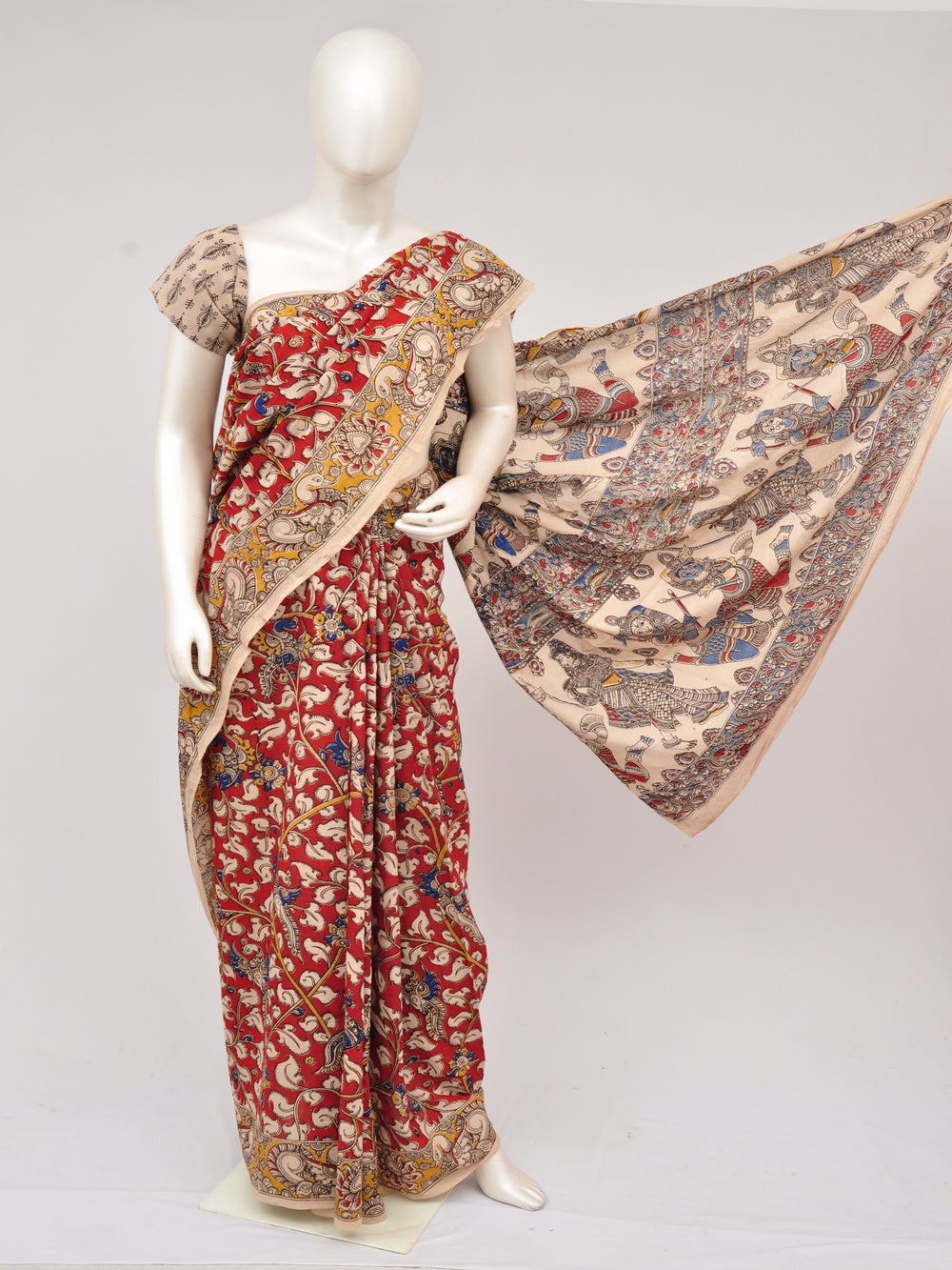 Kalamkari  Cotton Saree  [D60927059]