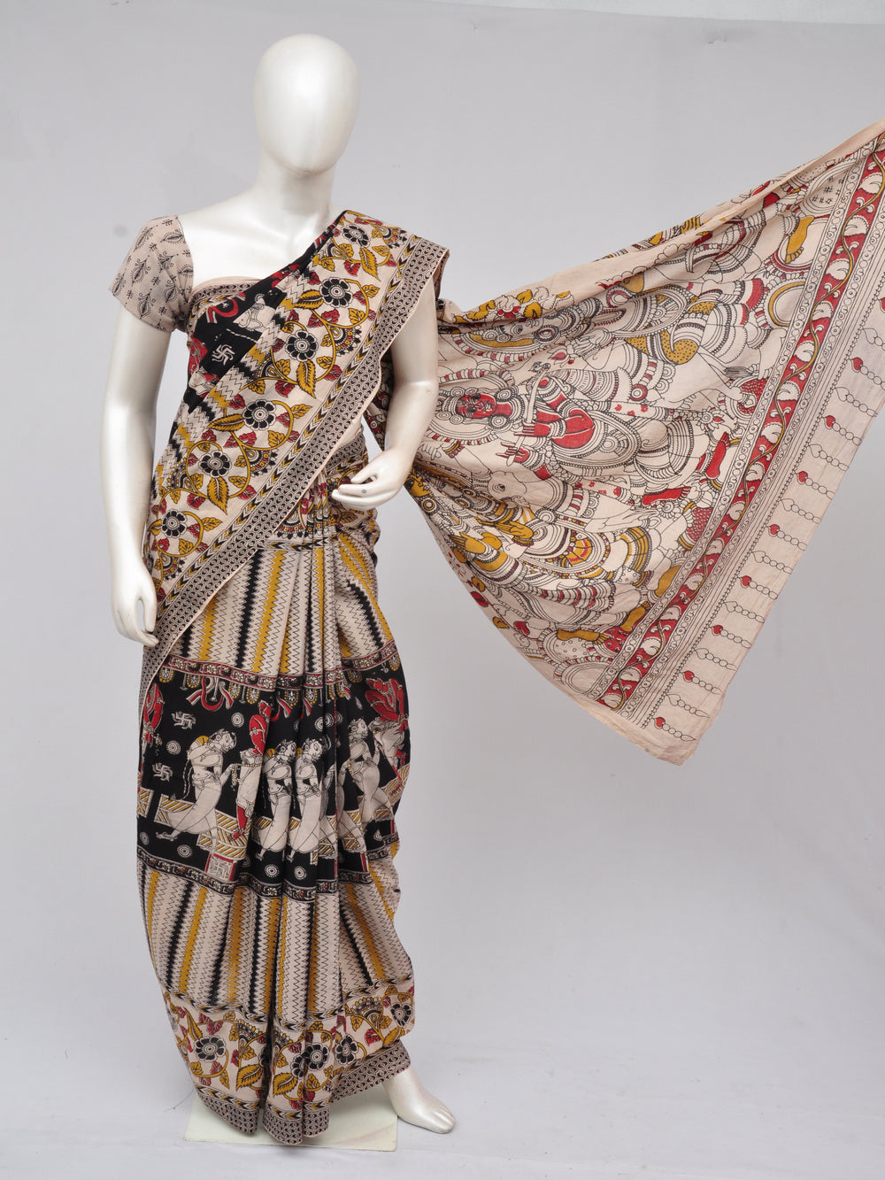 Kalamkari  Cotton Saree  [60929005]