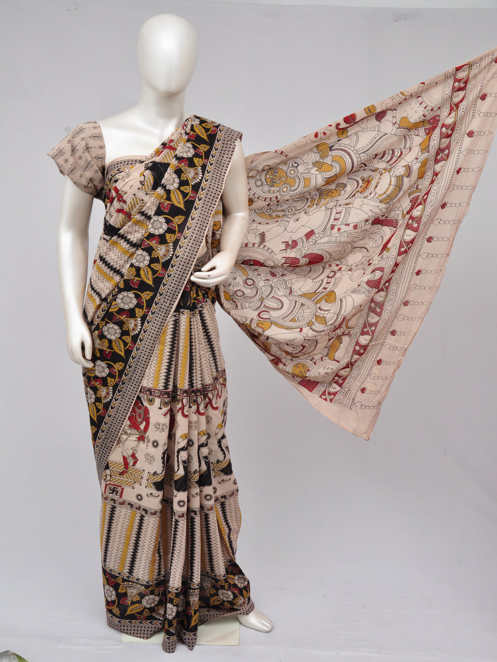 Kalamkari  Cotton Saree  [60929007]