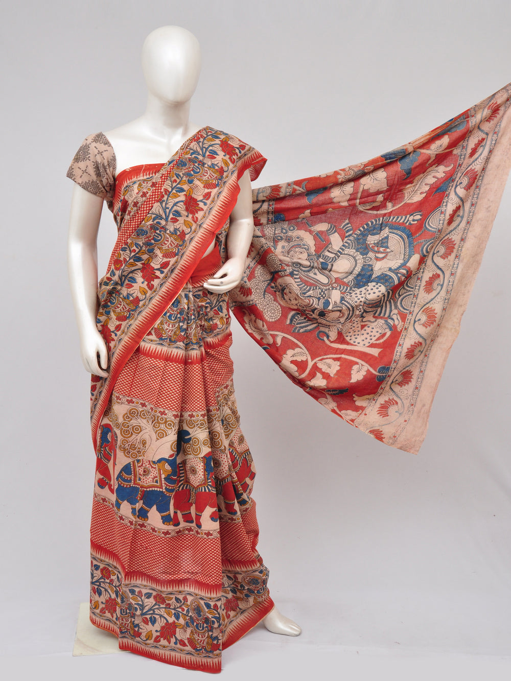 Kalamkari  Cotton Saree  [D61115000]