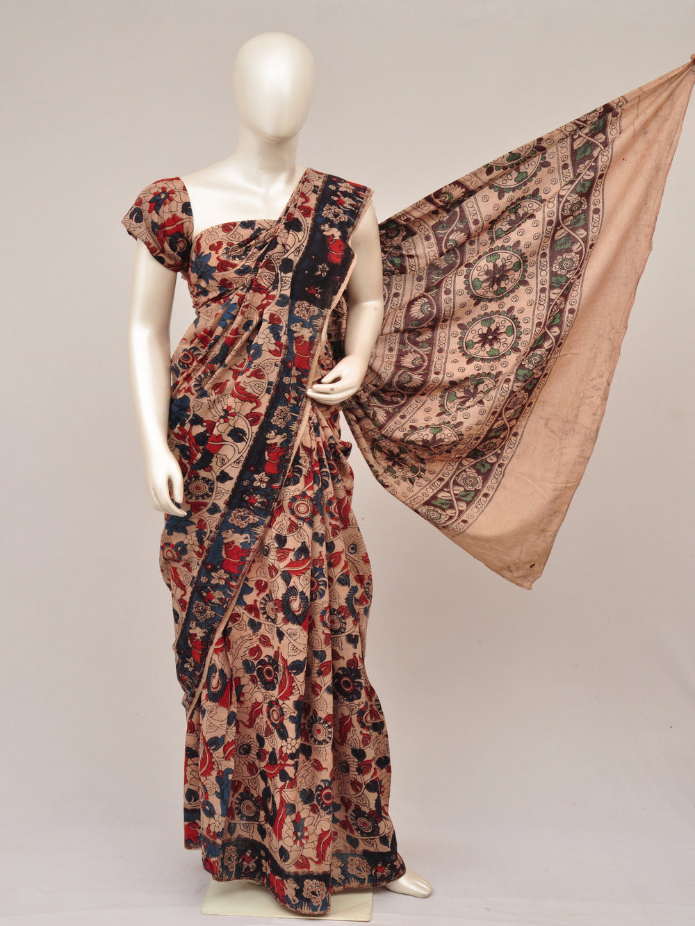 Kalamkari  Cotton Saree  [D61115011]