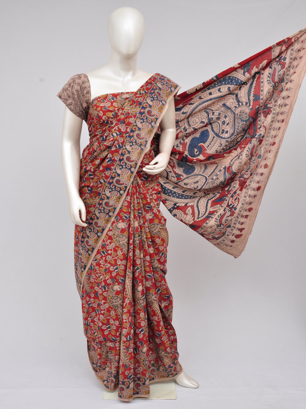 Kalamkari  Cotton Saree  [D61115028]
