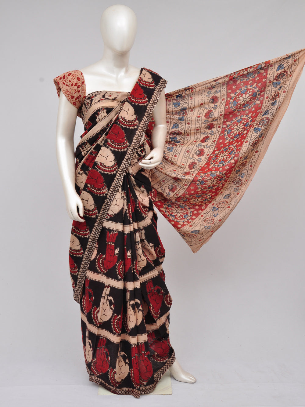 Kalamkari  Cotton Saree  [D61115038]