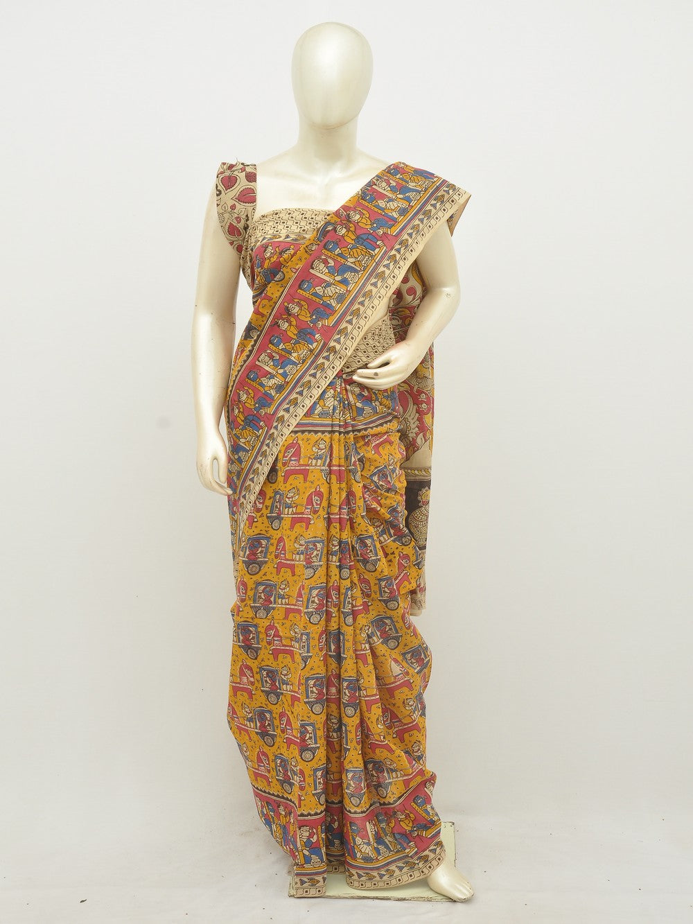 Kalamkari Cotton Saree [D20122099]