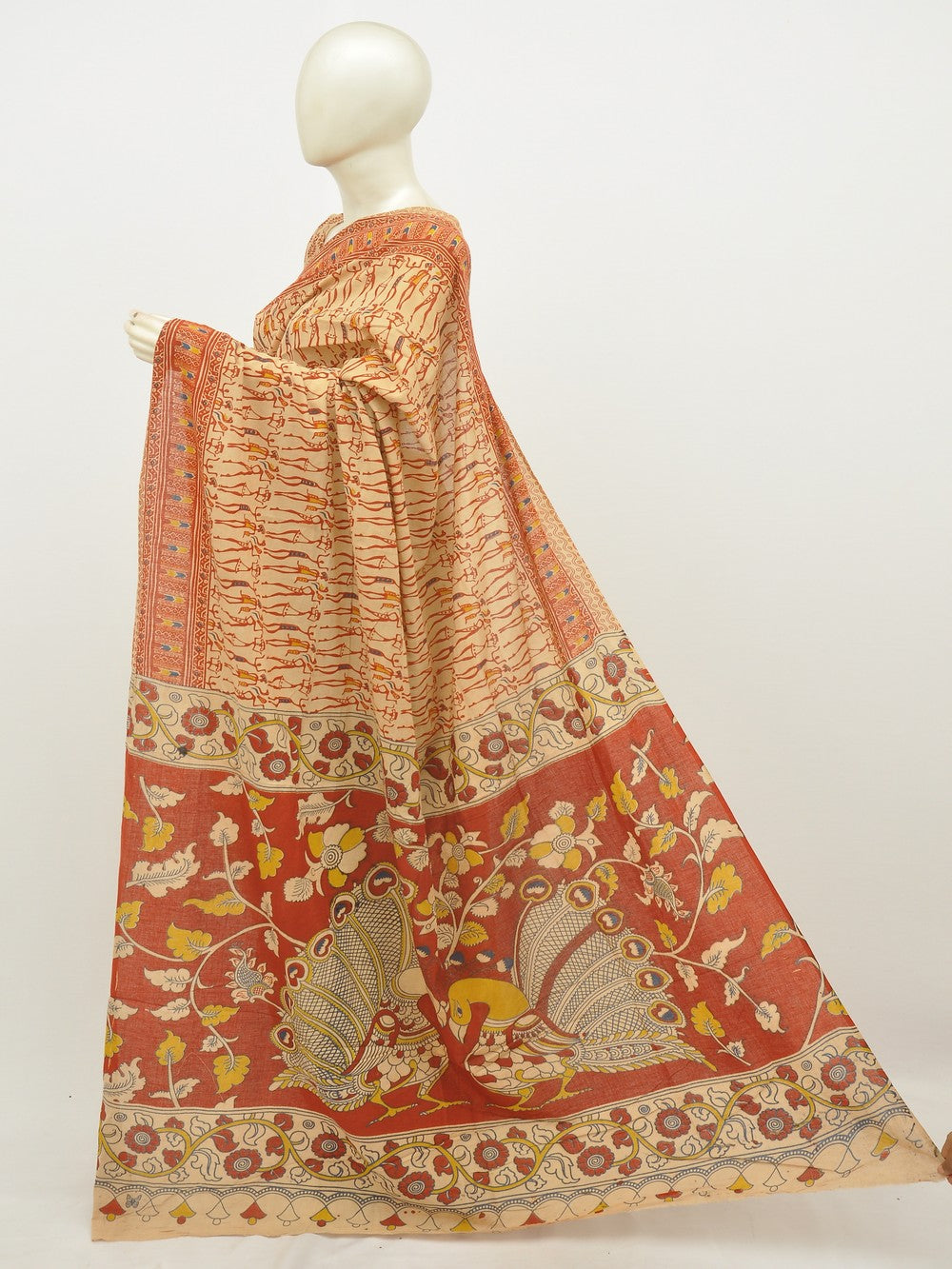 Kalamkari Cotton Saree [D20122103]