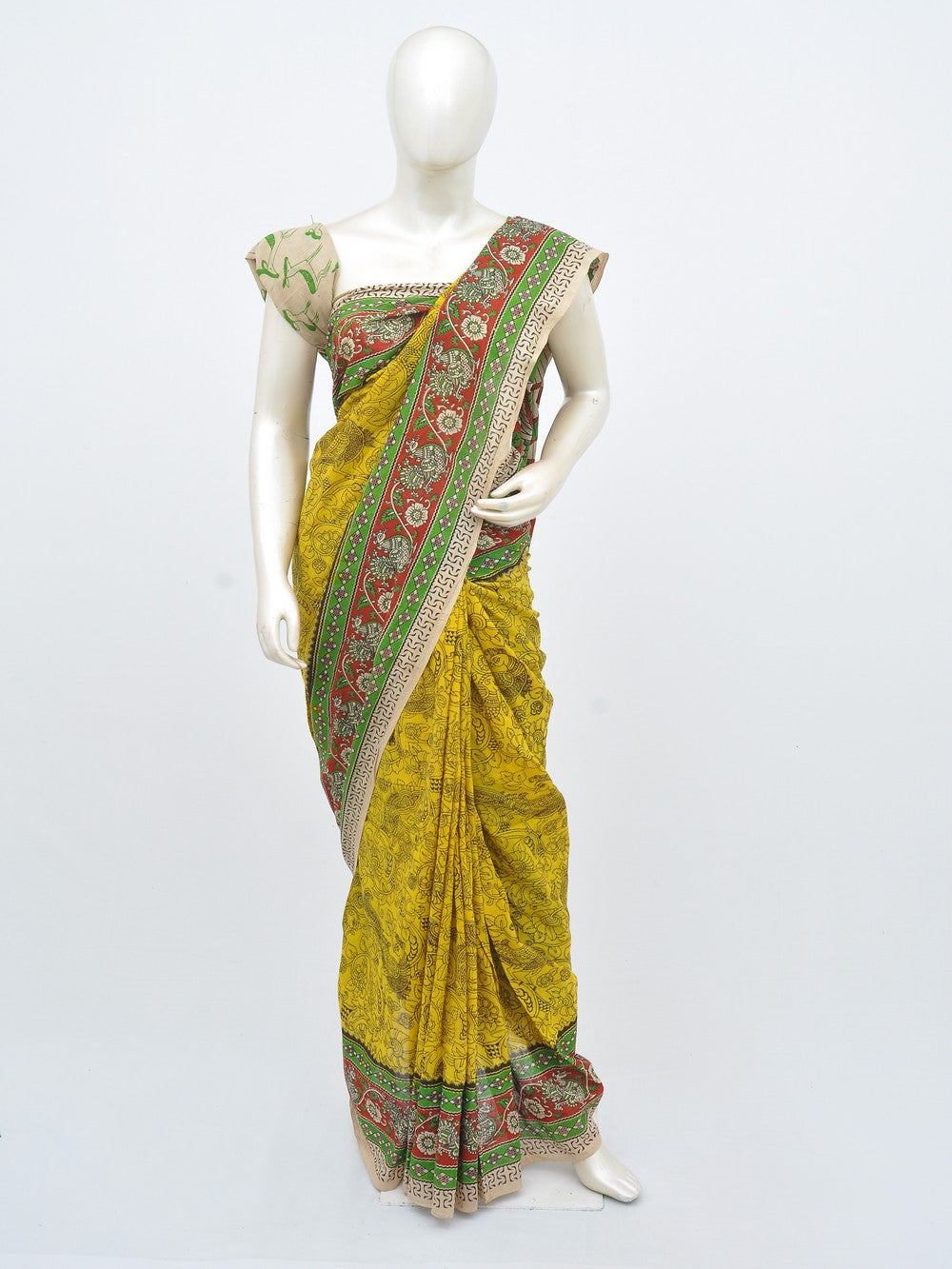 Kalamkari Cotton Saree [D30222023]