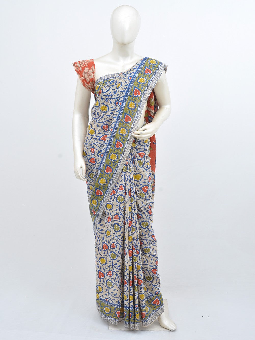 Kalamkari Cotton Saree [D30402101]
