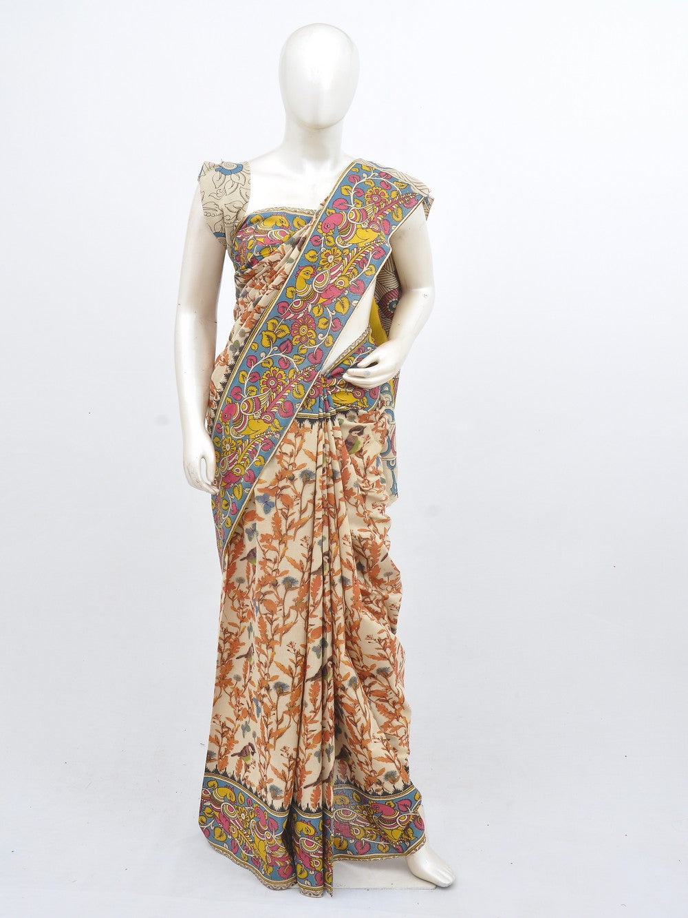 Kalamkari Cotton Saree [D30402115]