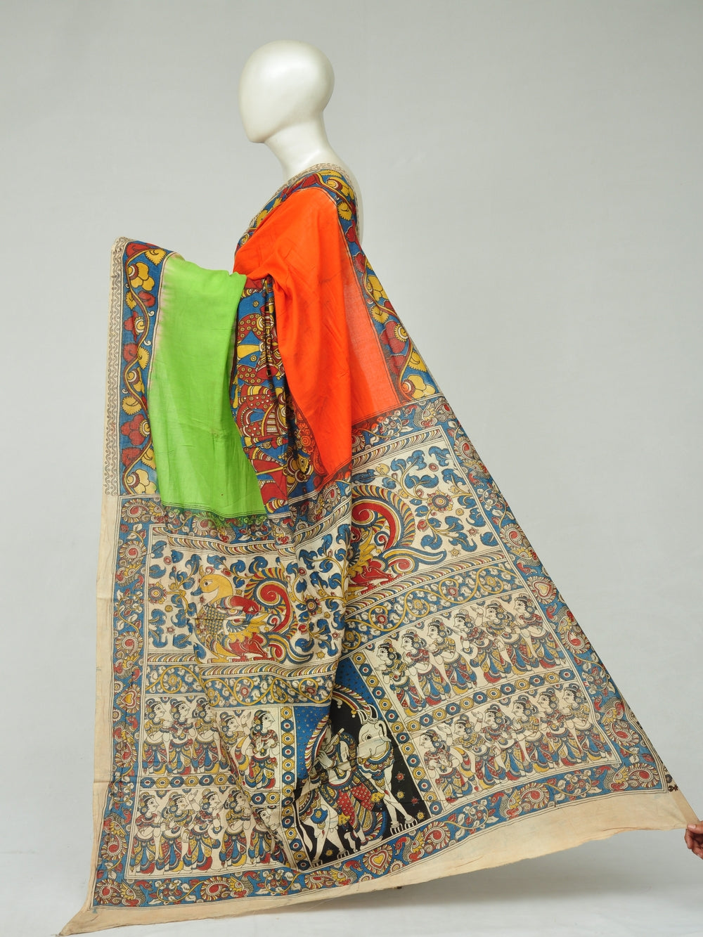 Kalamkari  Cotton Saree   [D80111134]