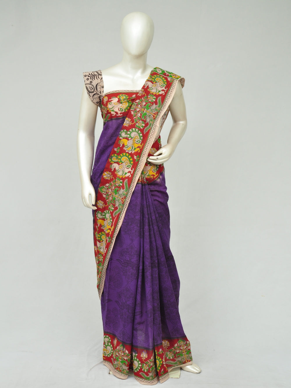 Kalamkari Cotton Saree   [D80315290]