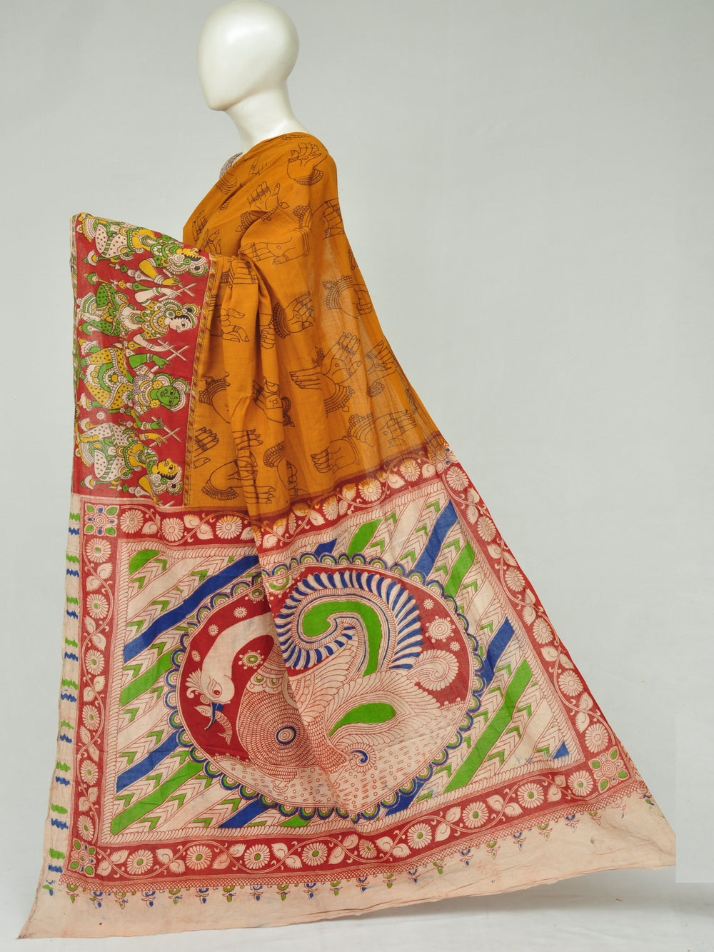 Kalamkari  Cotton Saree   [D80112156]