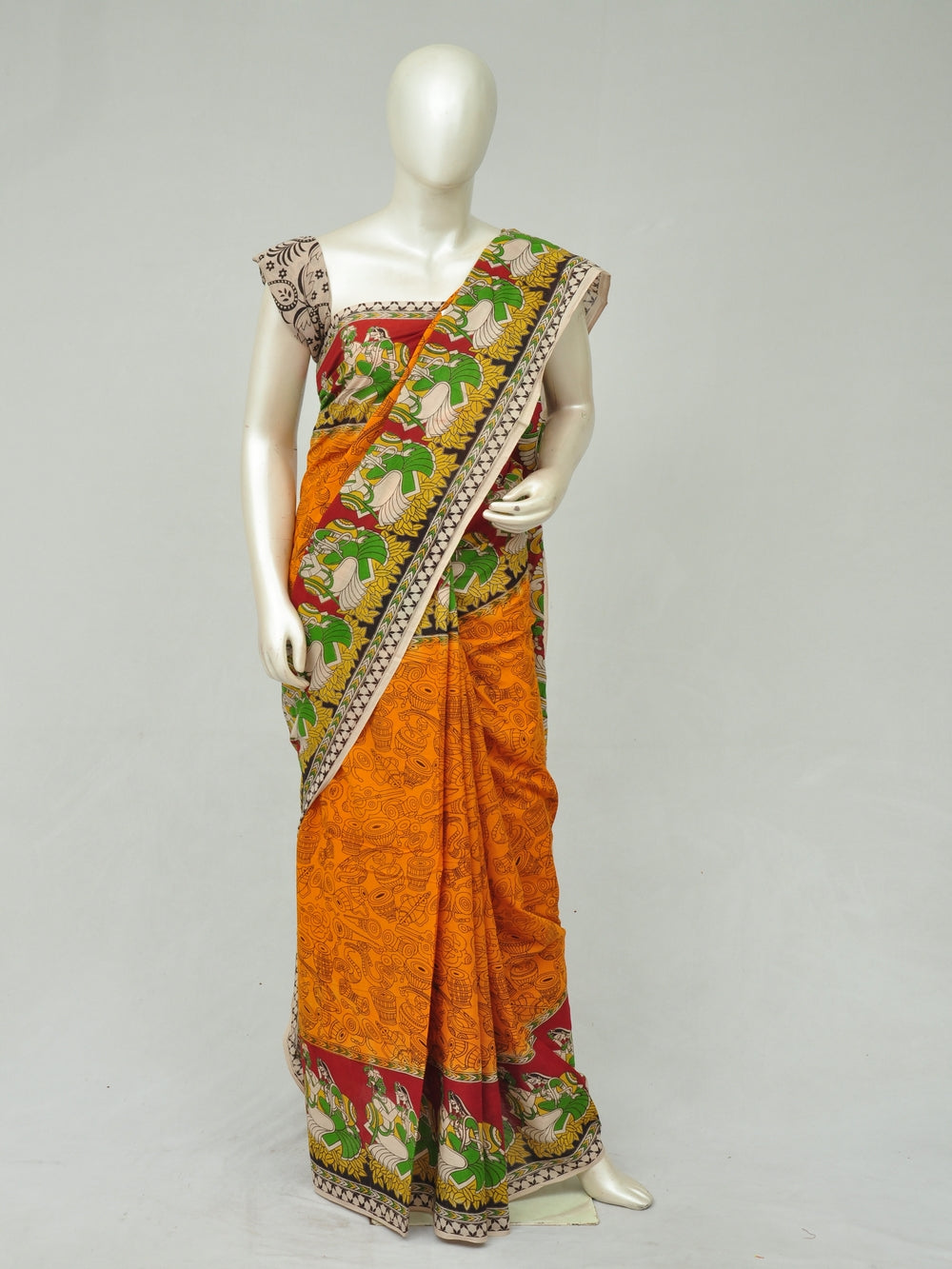 Kalamkari  Cotton Saree  [D80112169]
