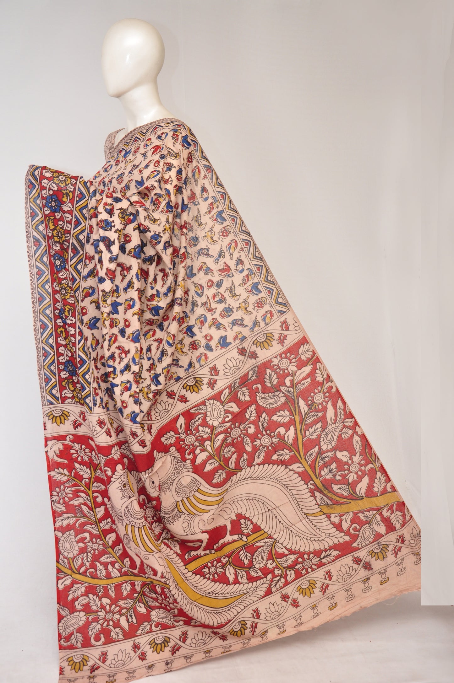 Kalamkari  Cotton Saree  [D80123112]